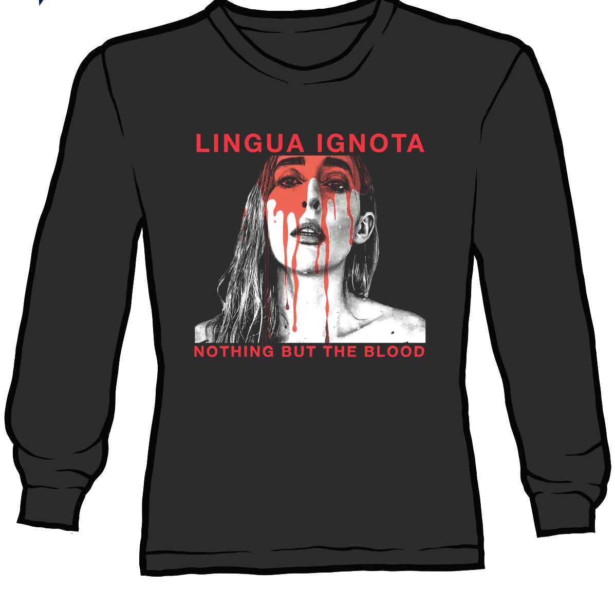NOTHING BUT THE BLOOD LONG SLEEVE SHIRT