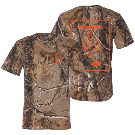 POWER IN THE BLOOD REALTREE SHIRT (PRE-ORDER)